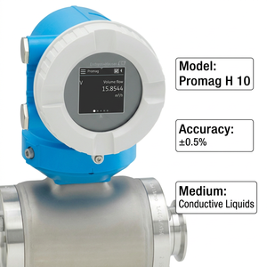100 Flowmeter Endress Hauser Proline Promag H10 5HBB OEM Stainless Steel Asli untuk Cairan/Fluida, Mudah Digunakan - Product Image 5