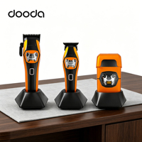 DOODA Motor Vectorial 13000rpm Recargable 3 en 1: Set de Cortapelos, Recortadora y Afeitadora Profesional para Salón y Barbería con Base de Carga