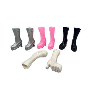 Nouvelles chaussures pour poupées de 11 pouces (30 cm) – Accessoires à talons hauts, bottes Martin et bottes de moto décoratives pour poupées 6 points - Product Image 2