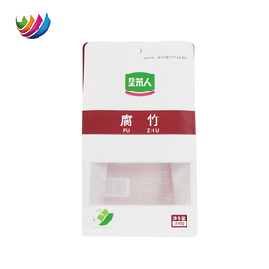 Sachets personnalisés imprimés en papier de soja à fond plat, résistants à l'humidité, avec fenêtre transparente pour la conservation des aliments - Product Image 2