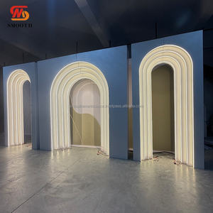 SMOOTH Hot Selling Sets Wedding Stage Backdrop <b>Arch</b> Set 3D Multiple Layers Pvc <b>Arch</b> Stand <b>For</b> Events <b>Decoration</b> - Product Image 4