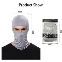 Masque de ski personnalisé 1 trou Bonnets avec logo personnalisé cagoule complète anti-poussière en tricot pour les sports d'extérieur