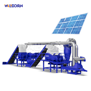 Chaîne de production de machines de recyclage de panneaux solaires Walldorn : séparation cuivre/verre/silicium, efficacité 99 %, équipement de traitement des déchets - Product Image 1