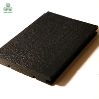 Panneaux de façade mats noirs sans joint avec système de fixation dissimulé, à rainures et languettes |   Revêtement en bois brûlé Yakisugi