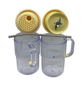 Портативный высокоскоростной Блендер с 6 лезвиями, 20000 об./мин, Двойная Батарея 1300 мАч, 60 Вт, набор соковыжималок из нержавеющей стали, 2 шт., USB-источник - Product Image 1