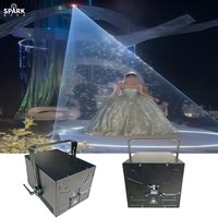 Projecteur laser couleur pleine puissance SP 35kpps 40W, animation LED, scène DJ, faisceau lumineux disco, contrôle DMX512, angle de balayage 60°, 10000