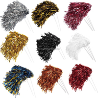 Vente en gros de 500 banderoles en plastique pompons pompons de pom-pom girl shakers bicolores