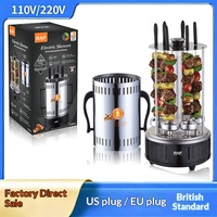 Machine à brochettes électrique multifonctionnelle standard européenne pour barbecue, grillades, fritures et rôtissons à usage domestique
