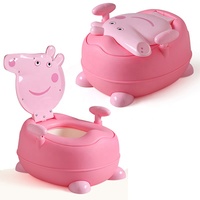 Nouveauté : Articles pour bébés - Pot de toilette portable pour enfants, motif dessin animé, pour l'apprentissage de la propreté et la sécurité