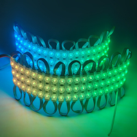 Nouveau module adressable haute luminosité 4 lignes 75*15mm IP65 pour la fabrication de boîtes lumineuses publicitaires et de signalétique
