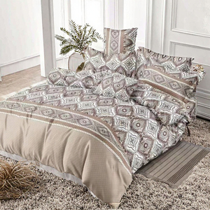 New European Solid 300TC 3-Piece Queen Size Luxury Cotton <b>Bedding</b> <b>Set</b> for Home & Hotel Use - Product Image 1