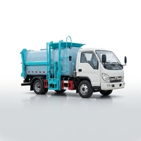 Petit camion à benne latérale pour déchets de cuisine avec moteur et boîte de vitesses, norme d'émission Euro 3, pour le transport des déchets alimentaires des restaurants