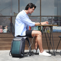 Mochila Antirrobo con Bloqueo RFID de Alta Tecnología Kingsons, Mochila Inteligente Solar con Cierre de Hebilla