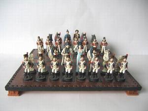 ธุรกิจของขวัญอุปกรณ์เสริมหัตถกรรมทาสีNapoleonเรซิ่น<span class=keywords><strong>Waterloo</strong></span>โบราณชุดหมากรุก - Product Image 5