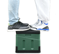 Toilette portable pliable en plastique légère pour le camping en plein air, WC temporaire multifonctionnel durable pour les voyages et les situations d'urgence