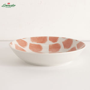 Juegos de vajilla de cerámica reutilizables con estampado personalizado, duraderos, sin BPA, ecológicos, modernos para uso diario en vacaciones con estilo artístico - Product Image 3