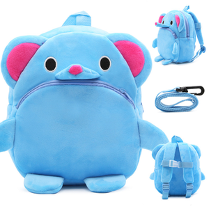 Fluffy Plush <b>Cartoon</b> <b>Backpack</b> for Kids with Zipper Closure Unisex Design - Product Image 1