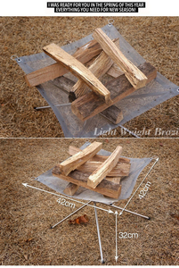 Stainless Steel <strong>Portable</strong> <strong>Fire</strong> <strong>Pit</strong> Campfire Wood Stove for Outdoor Camping Fuel Charcoal - Product Image 4
