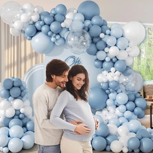 Bộ dụng cụ trang trí cổng bóng bay màu hồng nhạt dành cho người lớn, kèm bóng bay trắng ngọc trai, dùng cho sinh nhật, Ngày của Mẹ, Lễ Ramadan - Product Image 6