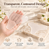 Patchs en silicone anti-rides réutilisables transparents en forme de T pour décolleté, adhésion forte, fournisseur OEM ODM