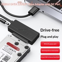 Câble adaptateur de disque dur SATA vers USB3.0 pour disques externes de 2,5 pouces/3,5 pouces, modèle en aluminium plaqué cuivre AL743058282630