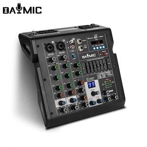 Console de mixage audio professionnelle DAYMIC <span class=keywords><strong>Mini</strong></span> 4 canaux 99 <span class=keywords><strong>DSP</strong></span> EFX USB Studio Micro Enregistrement DJ - Product Image 1