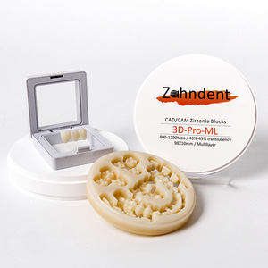 Zahndent materiale ad alta resistenza 1200MPa laboratorio dentale cad cam 3d pro multistrato blocco zirconia dentale prezzo - Product Image 5