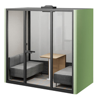 Cabine de bureau portable insonorisée en aluminium moderne |   Cabine téléphonique acoustique mobile pour bureau à domicile, appartement et centre commercial