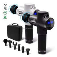 Application corporelle professionnelle Percussion Vibration Muscle Pistolet de massage des tissus profonds 6 têtes incluses