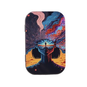 Scatola per Tabacco in Latta con Apertura a Scatto, Contenitore per 20 Sigarette Arrotolate a Mano, Portasigarette Personalizzato e Portatile - Product Image 5