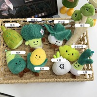 En gros : Porte-clés pendentifs en peluche Jellycats, jouets en peluche amusants en forme de nourriture, poupées en peluche mignonnes pour machine à griffes