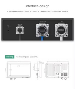 15.6inch Outdoor Waterproof USB Interface Marine Industrial Capacitive Touchscreen LCD Monitor 1920x1080 P156WUGA-A 1000nits New - Product Image 4