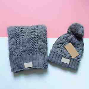 Conjunto de bufanda y sombrero de Invierno para mujer, producto en oferta, Bola de Pelo, pompones - Product Image 3