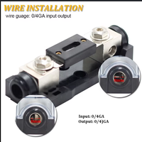 Porte-fusible ANL en ligne avec fusible de 200 ampères pour câblage de calibre 1/0 ou 4