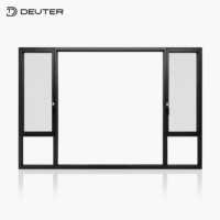 Ventanas de Aluminio con Apertura Abatible y Giratoria, Diseño Elegante sin Perfiles Visibles, Visión Estrecha, Rotura de Puente Térmico, Doble/Triple Acristalamiento Low-E para Villas
