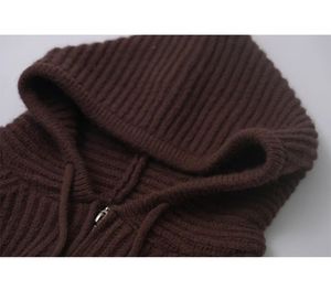 Maglione da <span class=keywords><strong>donna</strong></span> morbido e confortevole Cardigan <span class=keywords><strong>con</strong></span> <span class=keywords><strong>Zip</strong></span> e chiusura a <span class=keywords><strong>maglia</strong></span> da <span class=keywords><strong>donna</strong></span> felpe <span class=keywords><strong>con</strong></span> cappuccio dal Design ampio - Product Image 2