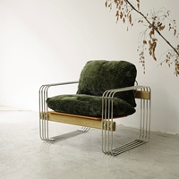 Vente directe d'usine, fauteuil artistique en acier inoxydable Baohaus, canapé de loisirs personnalisé, possibilité de personnalisation