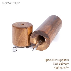 Cuisine moderne Grand <span class=keywords><strong>moulin</strong></span> manuel en bois d'acacia <span class=keywords><strong>Moulin</strong></span> à sel et à <span class=keywords><strong>poivre</strong></span> 8 pouces avec céramique réglable - Product Image 6