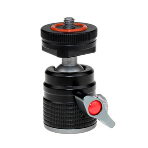 Mini trípode con cabezal esférico de aleación de aluminio con rotación de 360 grados para cámara de teléfono, soporte para transmisión en vivo y vlogs - Product Image 5