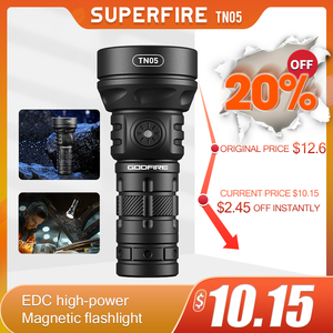 20 Вт 1900 люмен мощный яркий фонарик TN05 EDC высокопроизводительный алюминиевый сильный магнитный перезаряжаемый светодиодный фонарик - Product Image 2