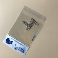 Sacs d'emballage transparents en BOPP/OPP autocollants de haute qualité pour l'emballage d'hameçons et de petits accessoires de quincaillerie
