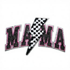 Parches Termoadhesivos Bordados en Chenilla de PVC Blanco Personalizados de Alta Calidad, 26x8.7cm, para Decoración de Sudaderas con Capucha para Hombre/Mujer - Product Image 4