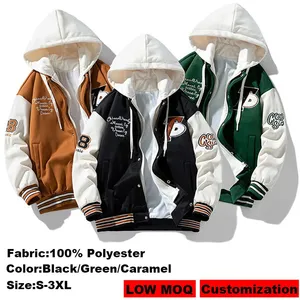LAYENNE Giacca Varsity <span class=keywords><strong>di</strong></span> Alta Qualità per Uomo, Giacca Baseball Ricamata <span class=keywords><strong>in</strong></span> Poliestere Personalizzabile per Uomini e Donne - Product Image 2