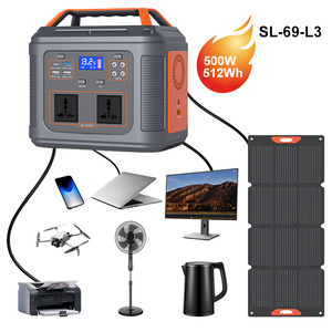 Estación de Energía Portátil Solar MPPT de 500W con Batería LiFePO4 y Onda Sinusoidal Pura para Uso Doméstico y de Camping - Product Image 1