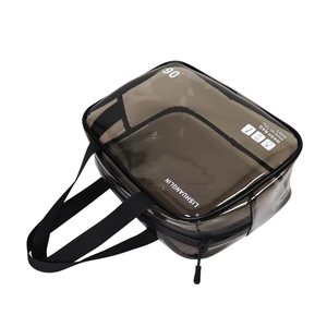 Portable Travel Go Out Beach <b>Toiletries</b> <b>Storage</b> Case High Color Value Dry Wet Separate PVC Zipper Double Handles Cosmetic Case - Product Image 5