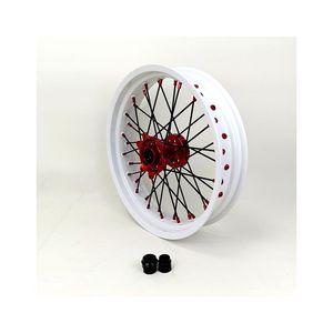Juego de Ruedas Supermoto de 17 Pulgadas para Honda CRF250R CRF450R, Llantas Blancas de Aluminio 7116-T6 con Bujes CNC para CR125 CR250 <span class=keywords><strong>Supermotard</strong></span> - Product Image 1