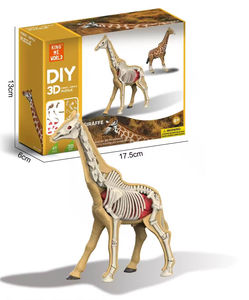 Rompecabezas de Anatomía Animal del Bosque en <span class=keywords><strong>3D</strong></span> de Ciencias Naturales, Tigre León, Kit de Ensamblaje DIY con Órganos Extraíbles, <span class=keywords><strong>Esqueleto</strong></span>, Juguetes Educativos STEM - Product Image 5