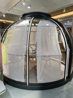 Maison flottante moderne ciel étoilé, abri extérieur étanche à énergie solaire pour terrasse, repas et détente