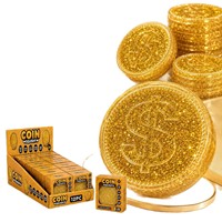 Jouet anti-stress souple en caoutchouc en forme de dollar, en forme de sucre de malt, à rebond lent, paillettes aurorales dorées, best-seller viral