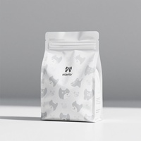 Pochette à fond plat imprimée personnalisée pour aliments secs pour chiens et chats